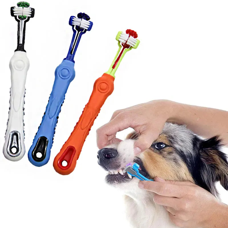 Driezijdige Huisdierentandenborstel