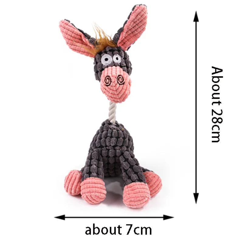 Pluche Dierenvorm Hondenspeelgoed – Piepend en Bijtbestendig